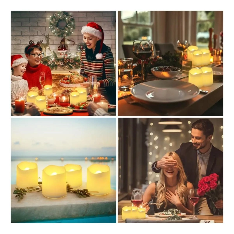 24 VELAS LED SIN LLAMA PARA DECORACION Y CELEBRACIONES - 6