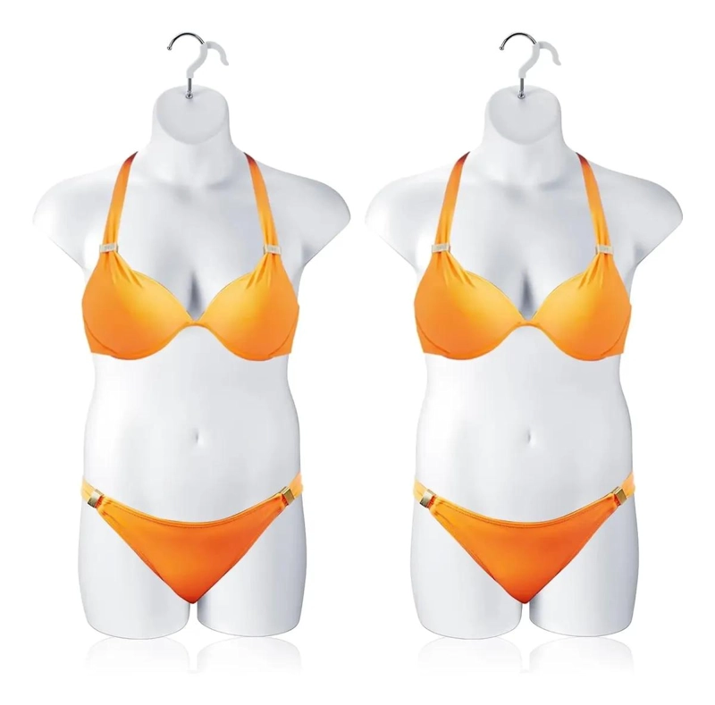 SET DE 3 TORSO COLGADOR PARA POLERAS DE DAMA CON GANCHO - 2