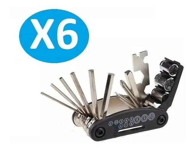 PACK 6 MULTIHERRAMIENTA BICICLETA 15 EN 1 - 2