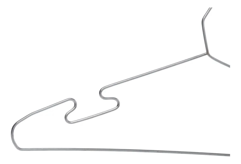 SET DE 10 COLGADORES METALICOS ANTIDESLIZANTES PARA ROPA - 2