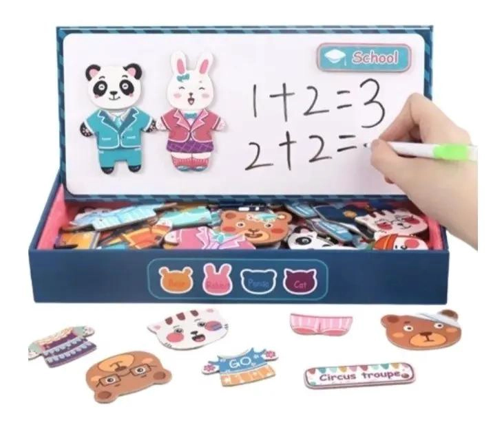 ROMPECABEZAS MAGNE TICO EDUCATIVO DE ANIMALES PARA NIÑOS - 1