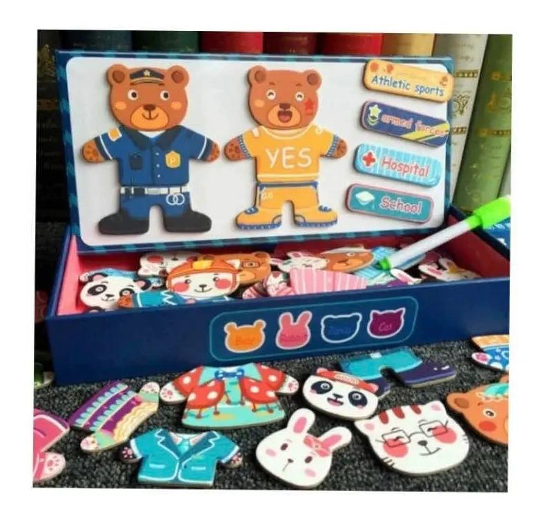 ROMPECABEZAS MAGNE TICO EDUCATIVO DE ANIMALES PARA NIÑOS - 2