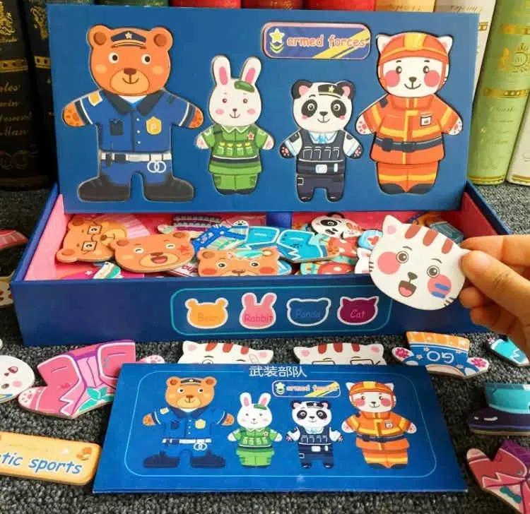 ROMPECABEZAS MAGNE TICO EDUCATIVO DE ANIMALES PARA NIÑOS - 3