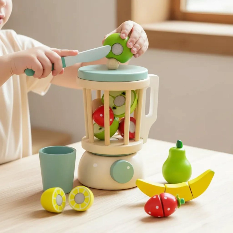 JUGUERA DE MADERA PARA JUEGO DE ROLES EN NIÑOS - 2
