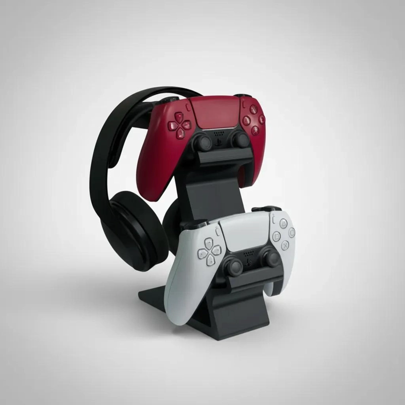 SOPORTE ELEGANTE PARA MANDO Y AURICULARES DE GAMER - 1