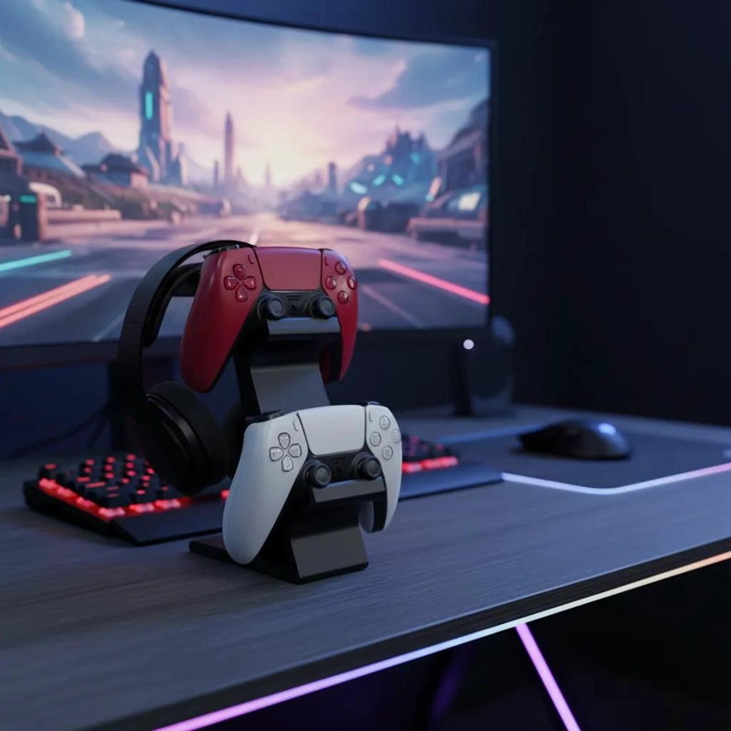SOPORTE ELEGANTE PARA MANDO Y AURICULARES DE GAMER - 6