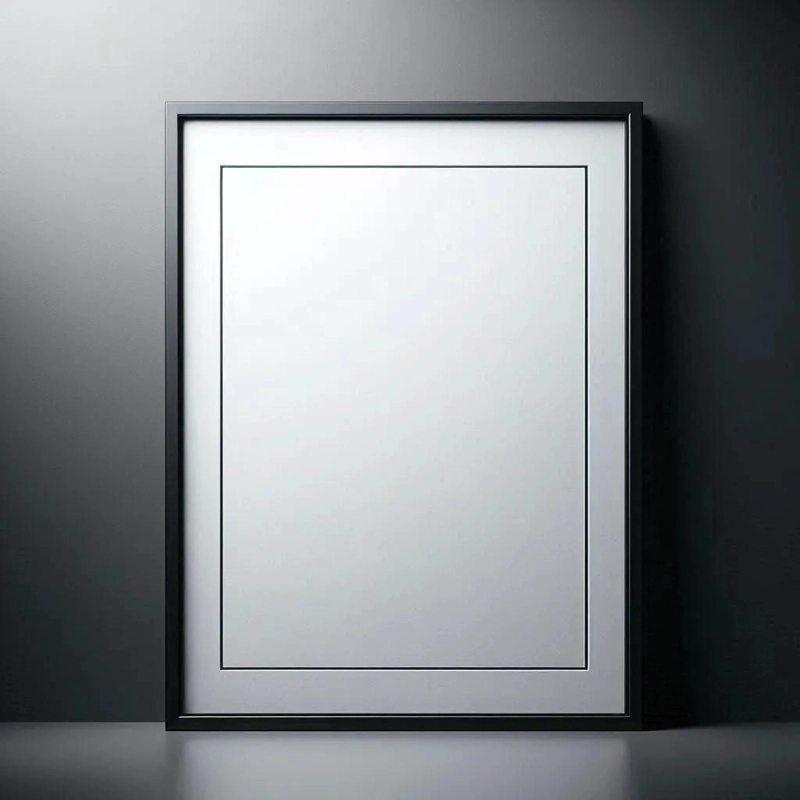MARCO DE FOTOS MINIMALISTA 50X70 CM EN NEGRO Y BLANCO - 1