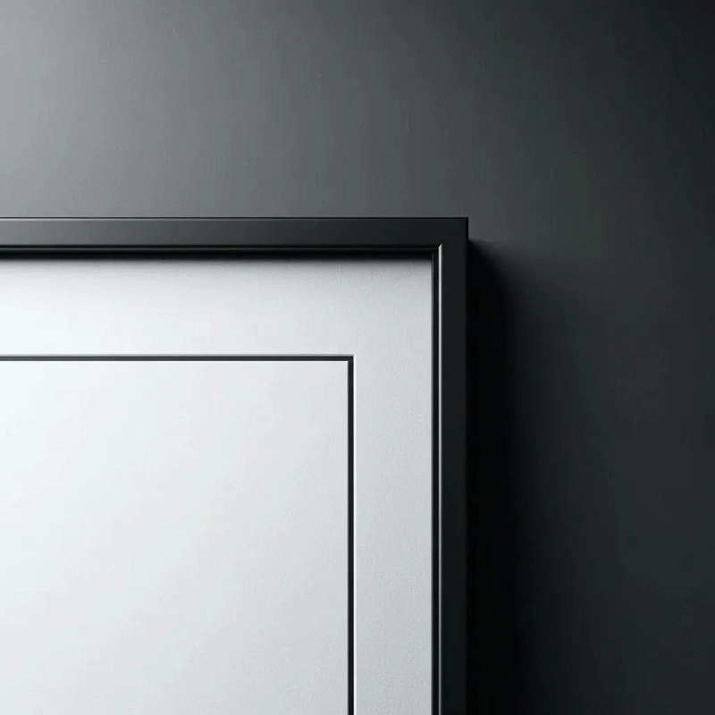 MARCO DE FOTOS MINIMALISTA 50X70 CM EN NEGRO Y BLANCO - 3