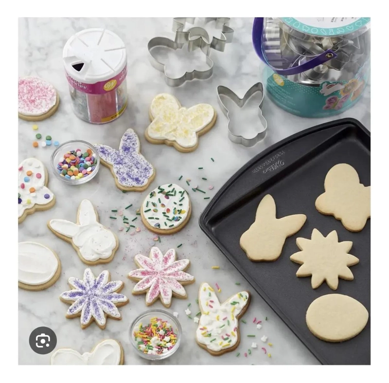 CORTADORES DE GALLETAS EN FORMAS DE FLOR CONEJO Y HUEVO - 2