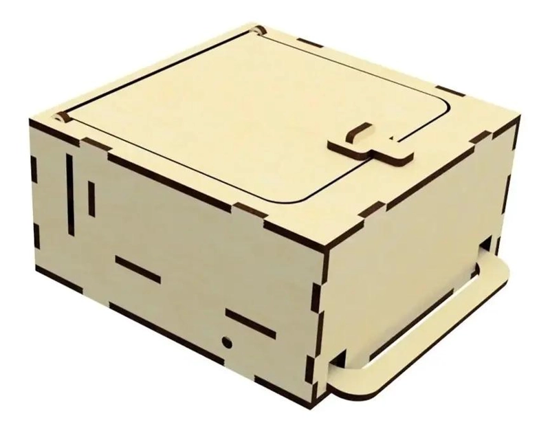 CAJA ORGANIZADORA DE MADERA CON CERRADURA PARA ALMACENAMIENTO - 1