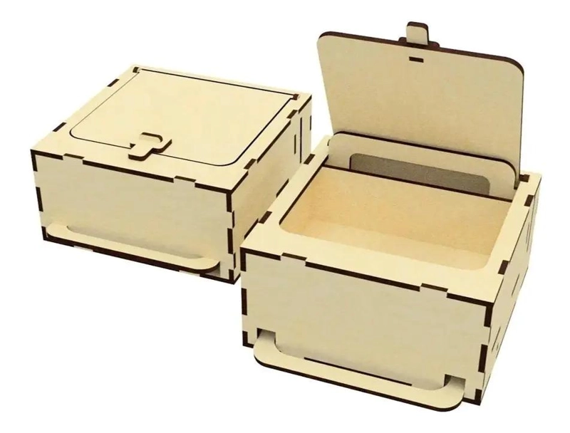 CAJA ORGANIZADORA DE MADERA CON CERRADURA PARA ALMACENAMIENTO - 2