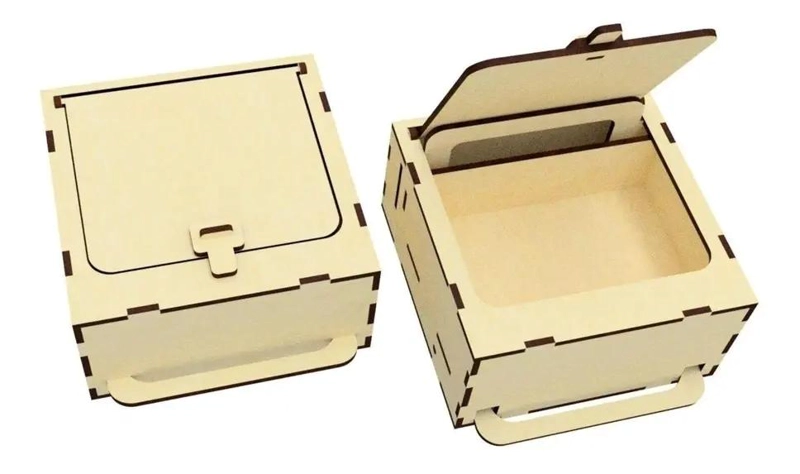 CAJA ORGANIZADORA DE MADERA CON CERRADURA PARA ALMACENAMIENTO - 3