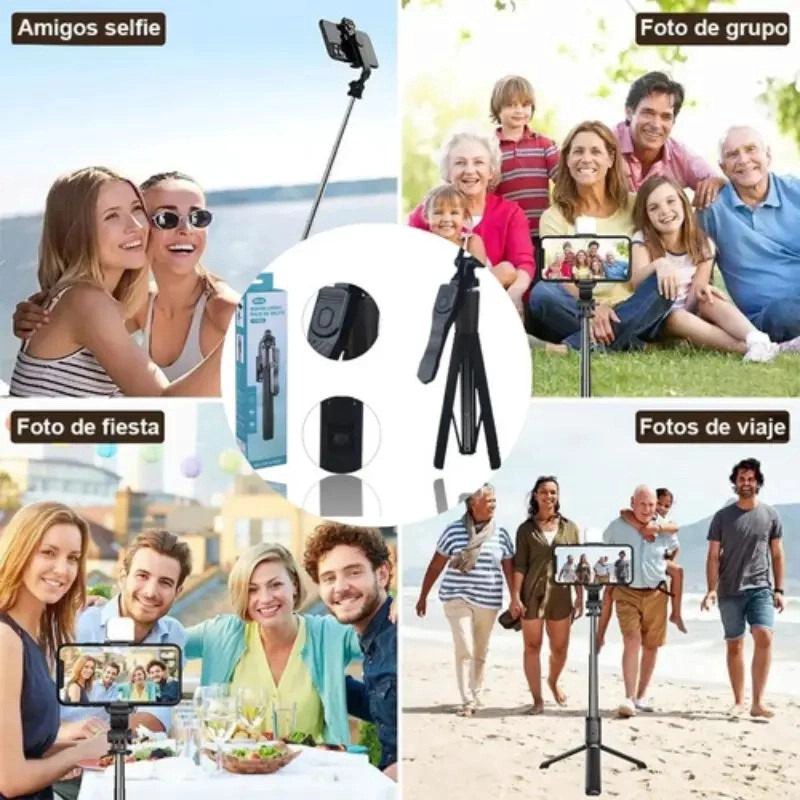 TRIPODE Y PALO SELFIE PORTATIL PARA CELULARES Y CAMARAS - 7