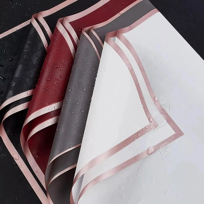 40 HOJAS DE PAPEL CELOFAN COREANO PARA ENVOLVER FLORES Y REGALOS - 2