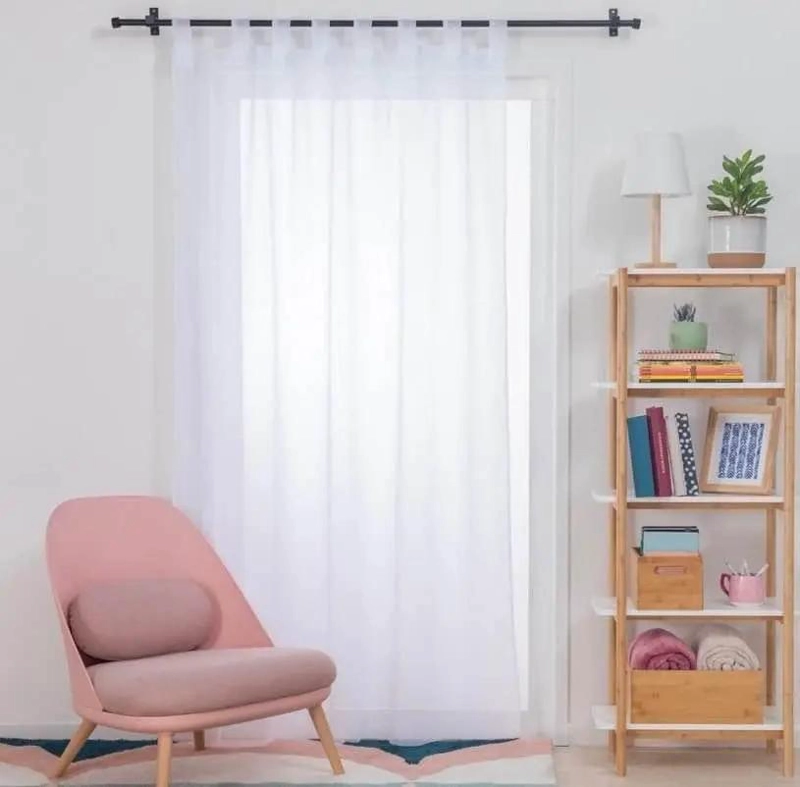 VISILLOS DE POLIE STER LISO CON PASATUBO EN PAQUETE DE 2 - 3