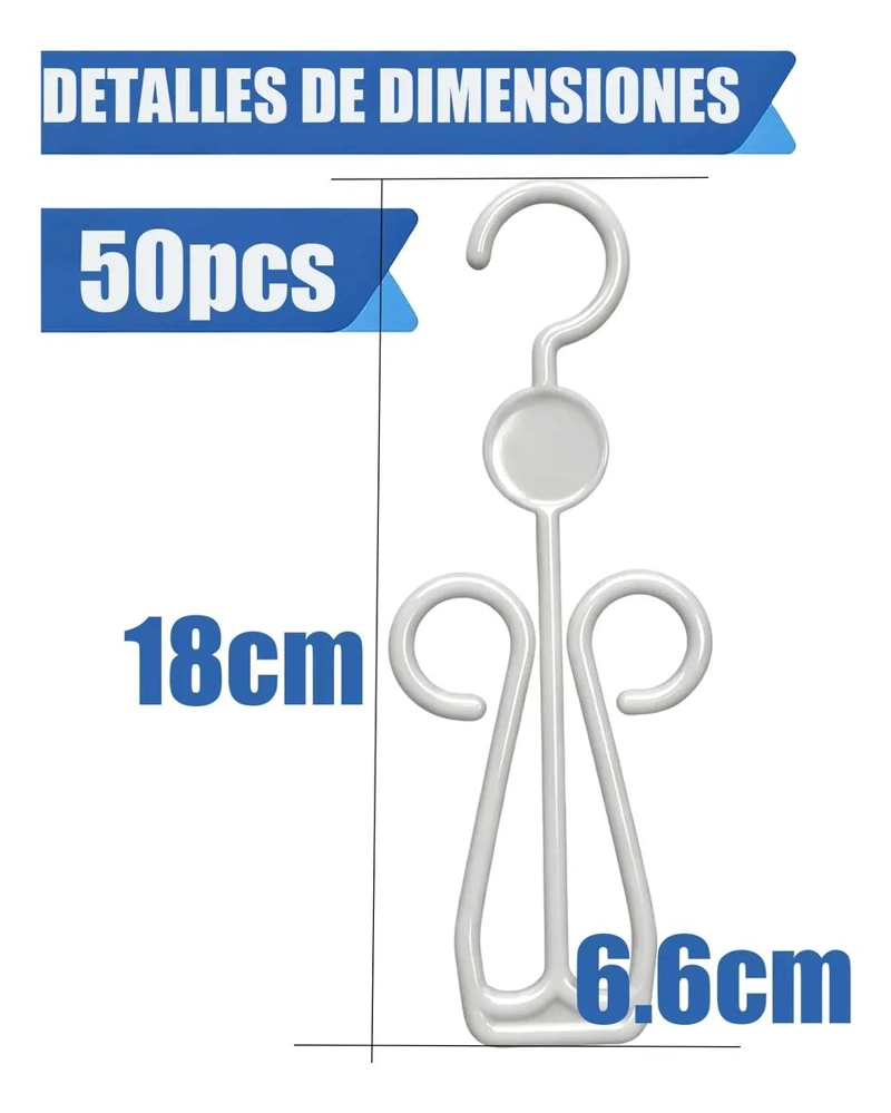 PACK DE 50 COLGADORES PARA SANDALIAS Y CHALAS - 2