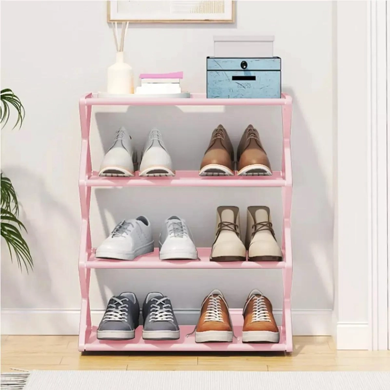 ZAPATERO ORGANIZADOR MULTIFUNCIONAL 4 NIVELES COLOR ROSA - 4