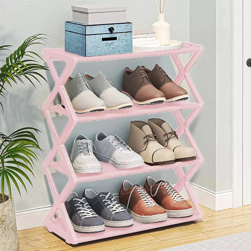 ZAPATERO ORGANIZADOR MULTIFUNCIONAL 4 NIVELES COLOR ROSA - 5