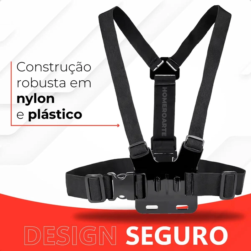 SOPORTE TORACICO AJUSTABLE PARA TELE FONO Y CAMARA DEPORTIVA - 5