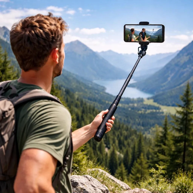 TRIPODE ESTABILIZADOR 360° CON DISPARADOR BLUETOOTH - 2