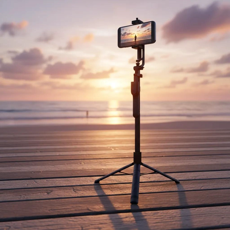 TRIPODE ESTABILIZADOR 360° CON DISPARADOR BLUETOOTH - 5