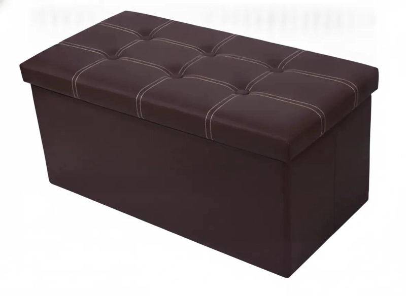 PUFF BAUL ORGANIZADOR PLEGABLE PARA HOGAR Y DORMITORIO - 1