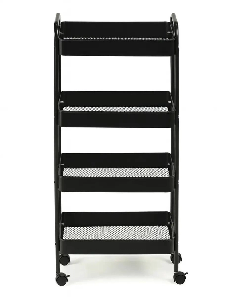 CARRITO ORGANIZADOR MULTIUSO 4 ESTANTES CON RUEDAS PARA HOGAR - 6
