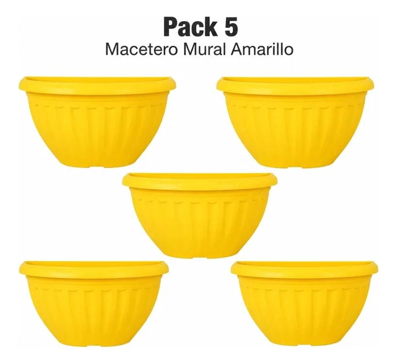 PACK DE 5 MACETEROS MURAL COLGANTES PARA DECORACION - 6