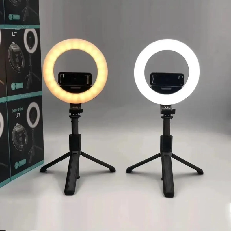 BASTON SELFIE CON ARO LED Y TRIPODE RETRACTIL - 6