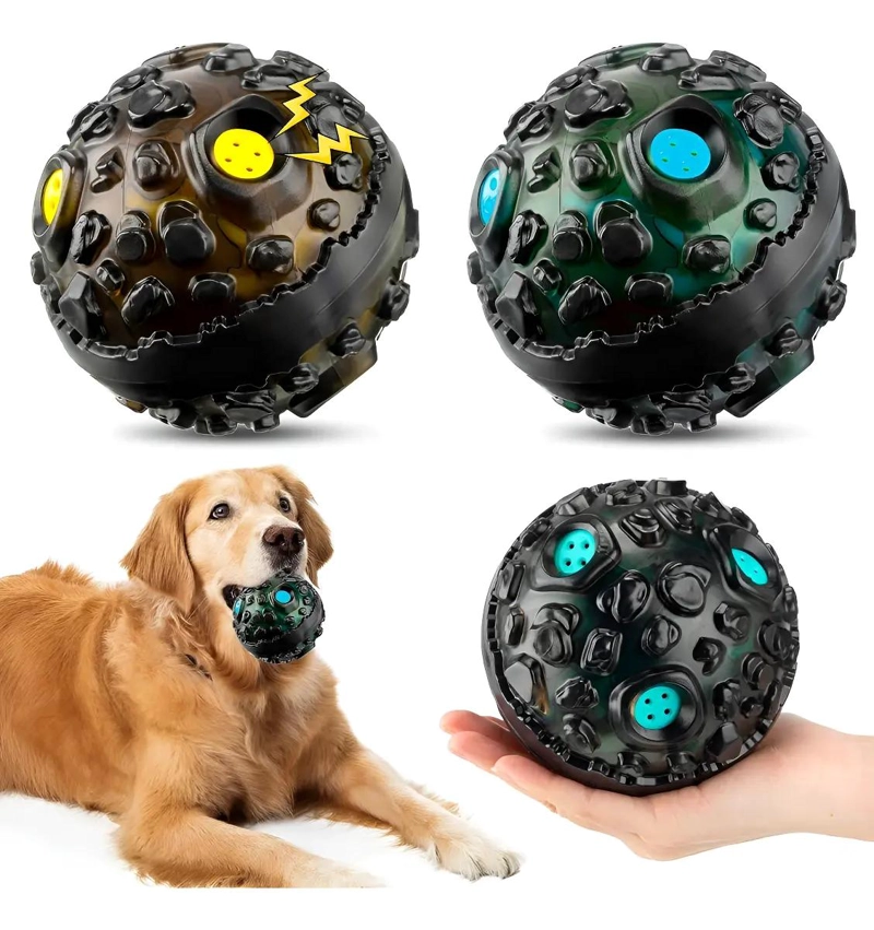 PELOTA DE JUGUETE PARA PERROS CON SONIDO ESTIMULANTE - 1