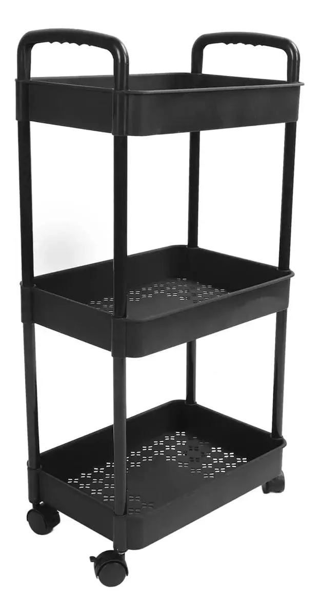 CARRITO ORGANIZADOR MULTIUSOS CON RUEDAS Y 3 NIVELES - 2
