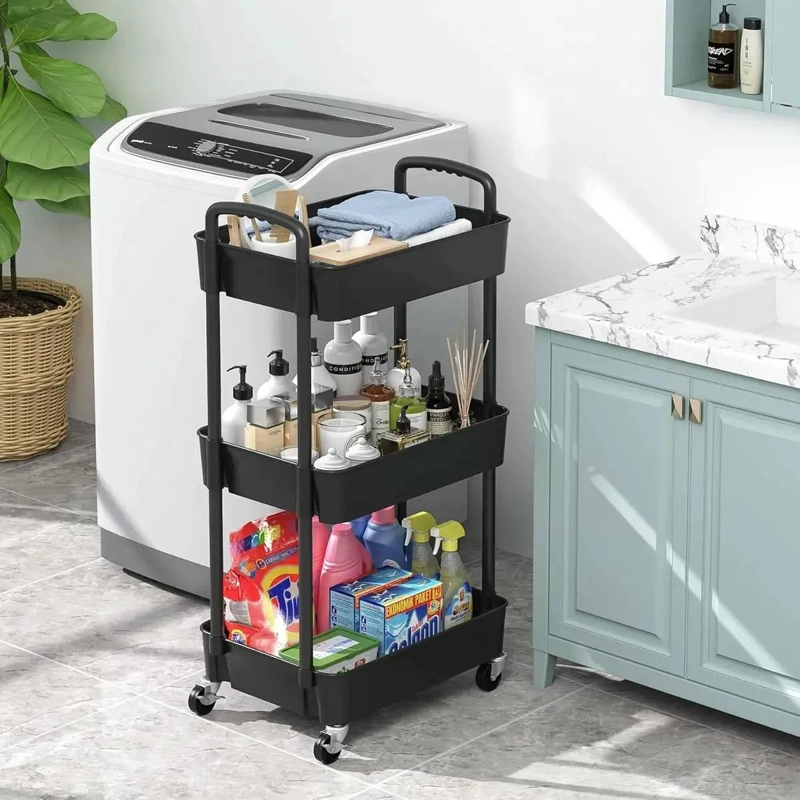CARRITO ORGANIZADOR MULTIUSOS CON RUEDAS Y 3 NIVELES - 5