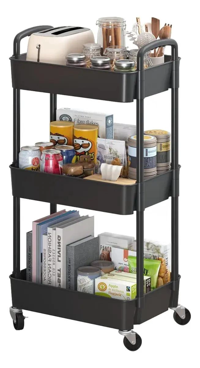 CARRITO ORGANIZADOR MULTIUSOS CON RUEDAS Y 3 NIVELES - 7