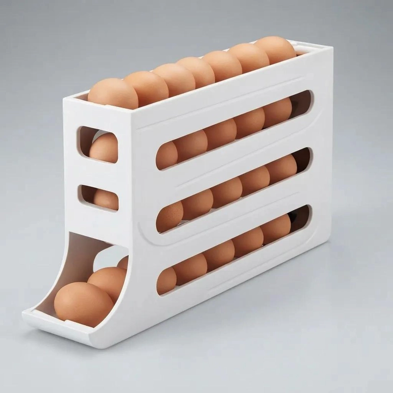 ORGANIZADOR DESLIZANTE PARA HUEVOS DE PLASTICO 36 UNIDADES - 4