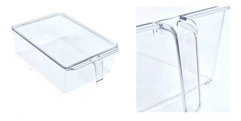 CONTENEDOR ORGANIZADOR PARA REFRIGERADOR CON TAPA TRANSPARENTE - 1