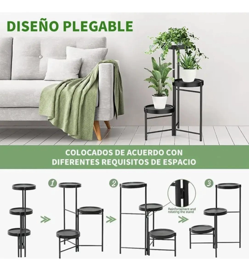 ORGANIZADOR DESMONTABLE DE TRES NIVELES PARA MACETEROS - 2