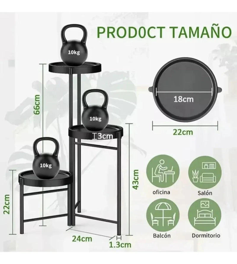 ORGANIZADOR DESMONTABLE DE TRES NIVELES PARA MACETEROS - 5