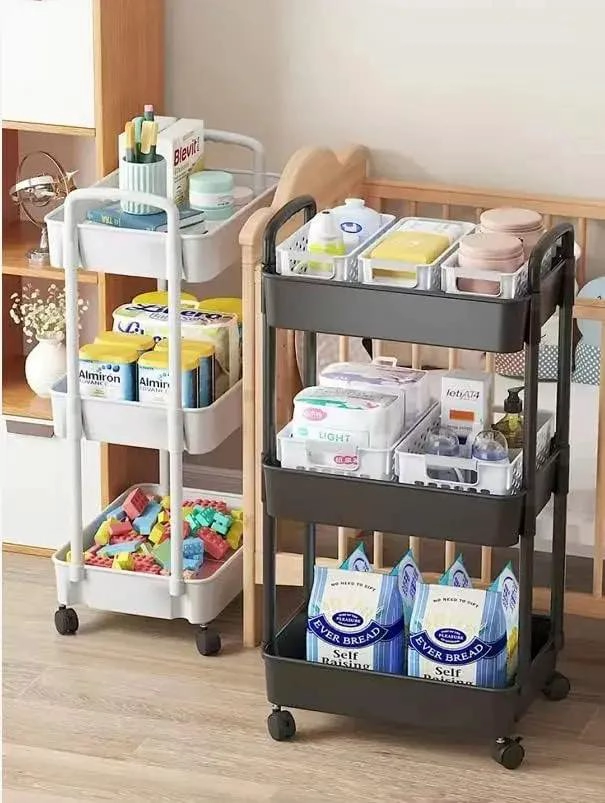 CARRITO ORGANIZADOR RODANTE MULTIUSOS DE 3 NIVELES - 6