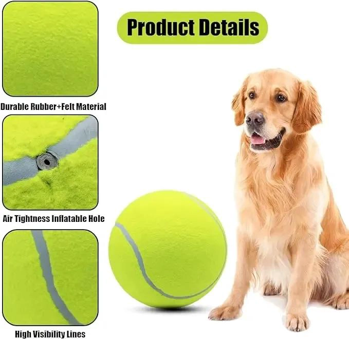 PELOTA DE TENIS GIGANTE PARA MASCOTAS DE 24 CM - 6