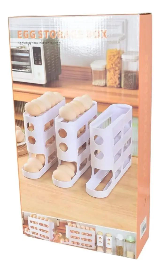 DISPENSADOR DE HUEVOS APILABLE DE 4 NIVELES - 2