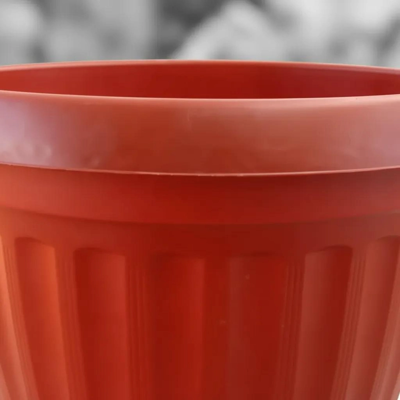 MACETERO DE PLASTICO TERRACOTA DE 50 CM DE DIAMETRO - 4