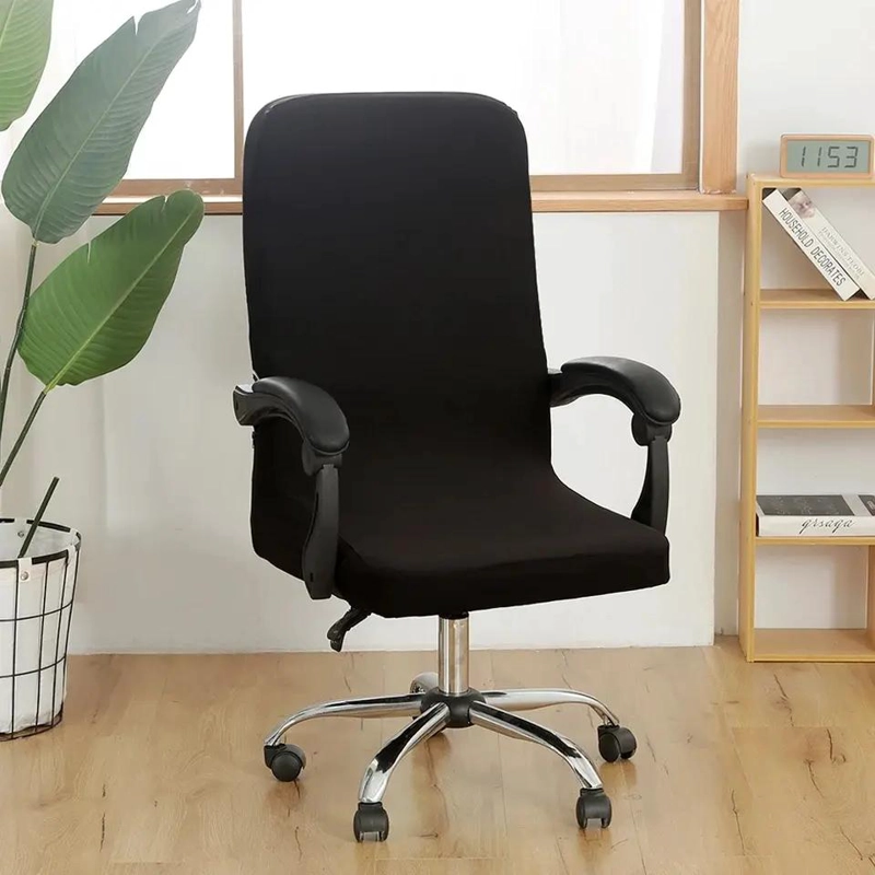 FUNDA PARA SILLA DE ESCRITORIO CON POSABRAZOS Y DISEÑO MODERNO - 4