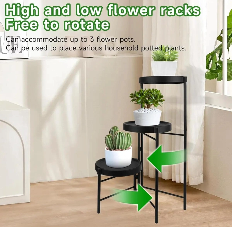 SOPORTE ORGANIZADOR DE PLANTAS DESMONTABLE DE METAL - 8