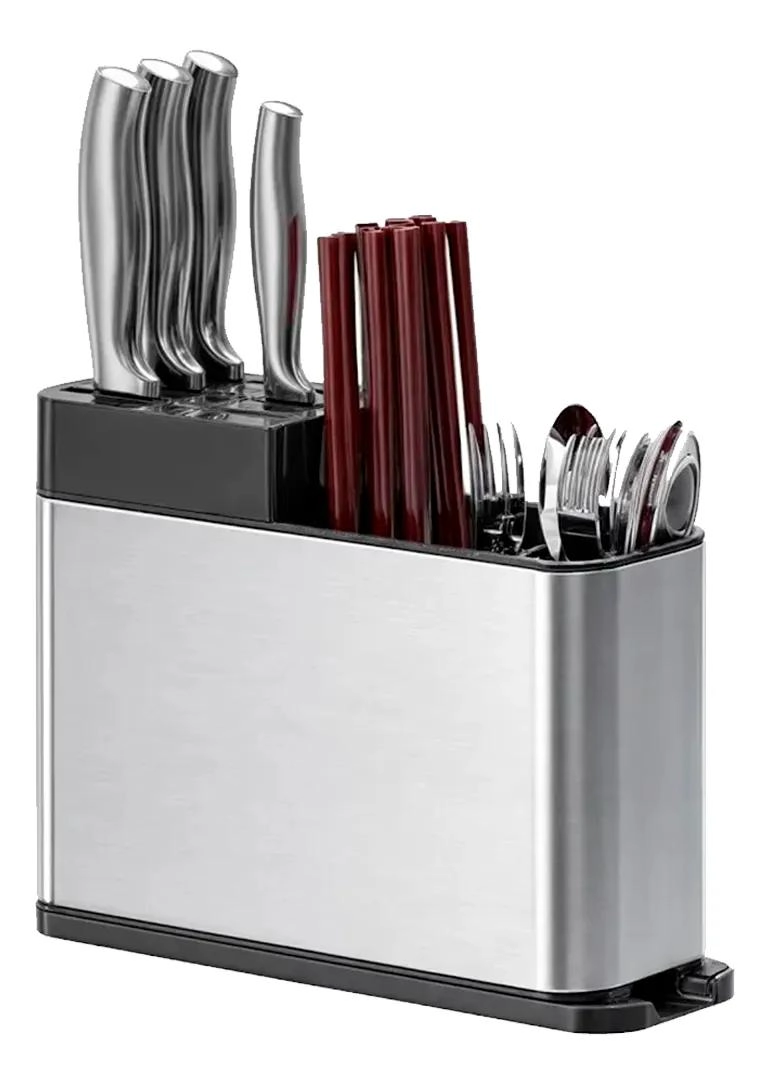 ORGANIZADOR DE CUBIERTOS ESCURRIDOR DE ACERO INOXIDABLE - 1
