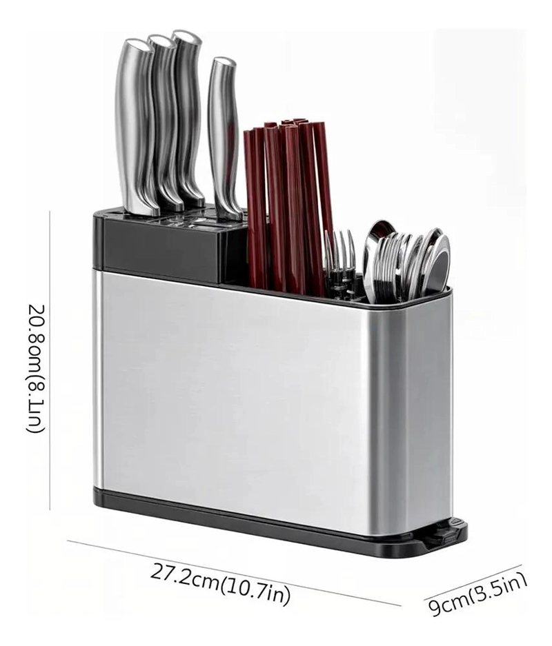 ORGANIZADOR DE CUBIERTOS ESCURRIDOR DE ACERO INOXIDABLE - 2