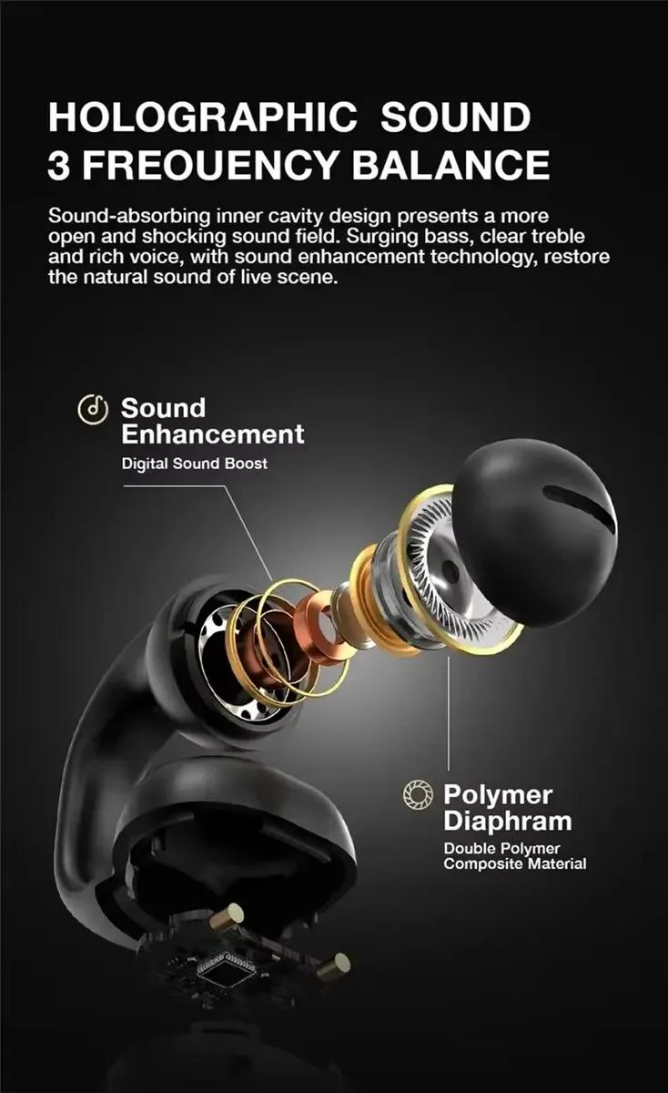 AURICULARES INALAMBRICOS BLUETOOTH PARA DEPORTES Y EJERCICIO - 6