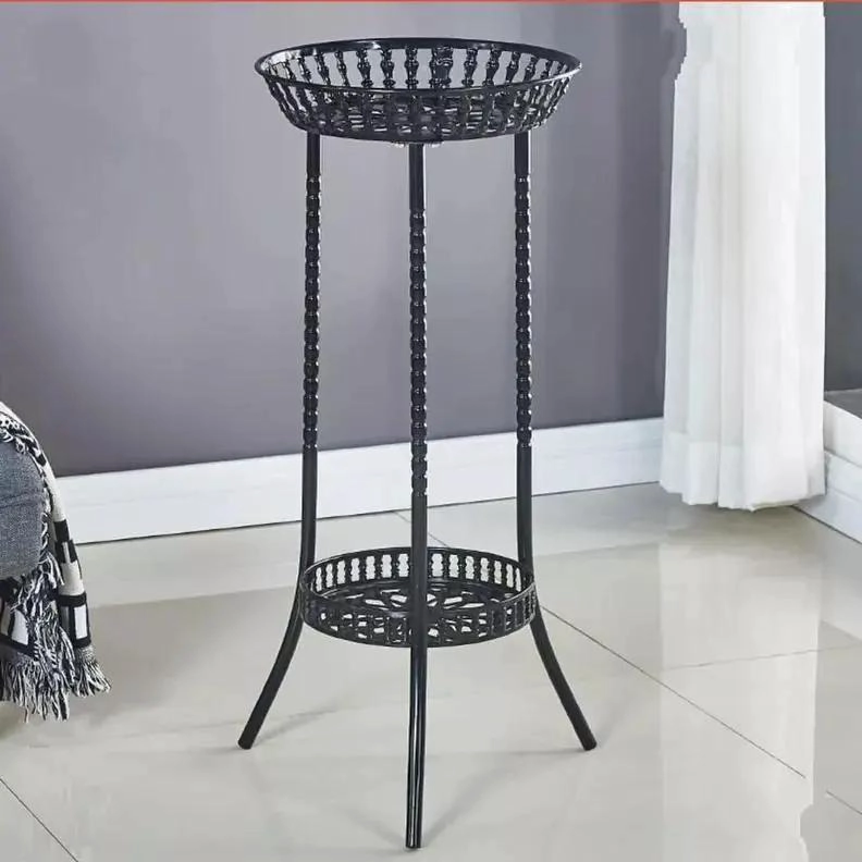 PORTA MACETERO PEDESTAL PARA PLANTAS CON 2 NIVELES - 6
