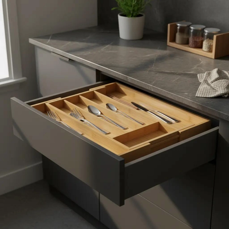 PRACTICO ORGANIZADOR PARA CUBIERTOS DE COCINA - 1