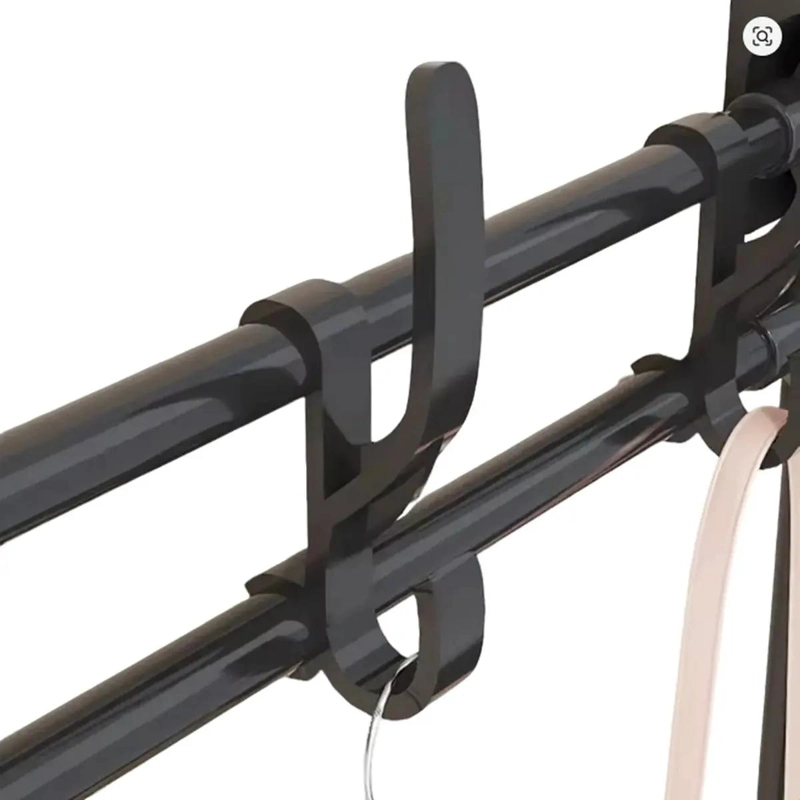 PERCHERO DE PARED ORGANIZADOR DE 3 NIVELES CON GANCHOS - 5