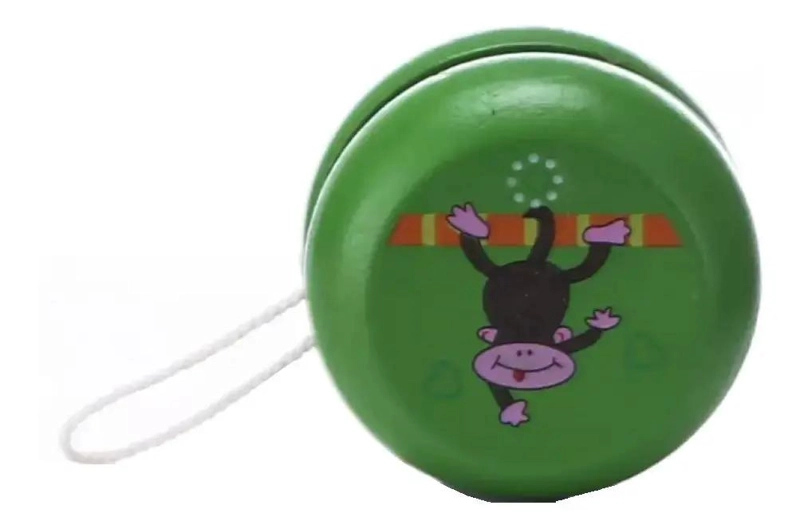 YOYO DE MADERA PARA NIÑOS, PACK DE 12 JUGUETES CLASICOS - 2
